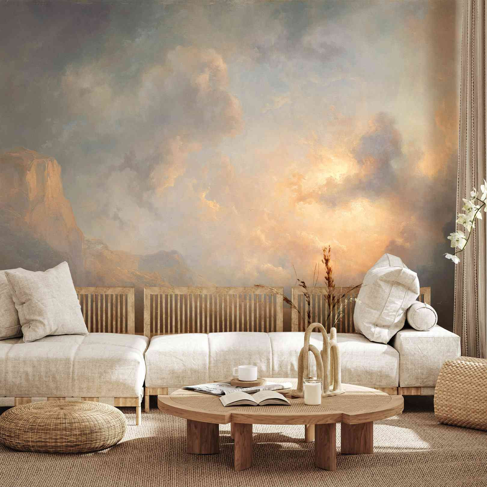 Panoramic Wallpaper Cloudy...