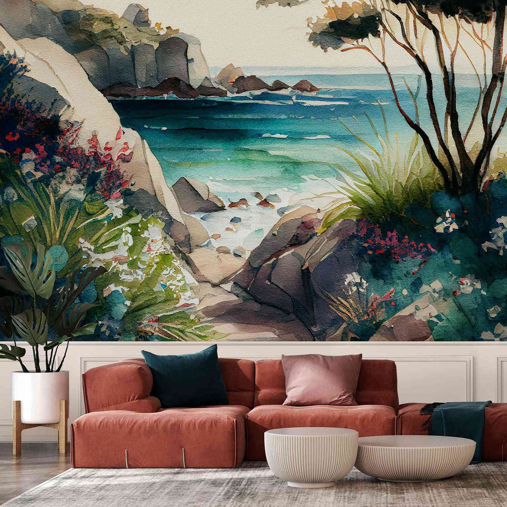 Panoramic Wallpaper Falaise