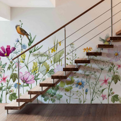 Panoramic Wallpaper Flowers...