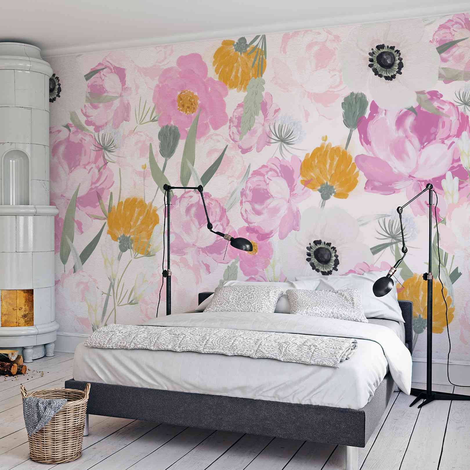 Panoramic Wallpaper Flowers...