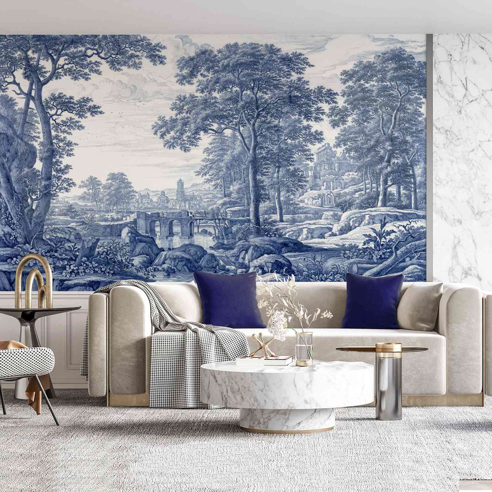 Panoramic wallpaper Bluescape