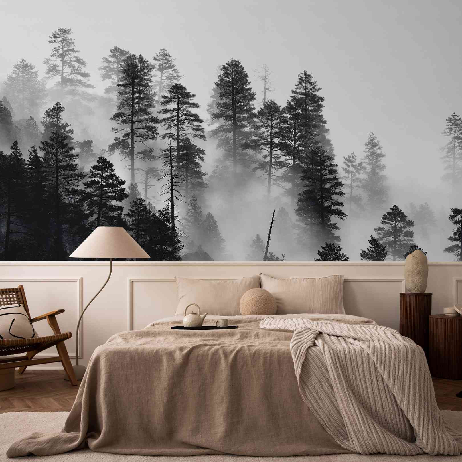 Panoramic Wallpaper Foggy...