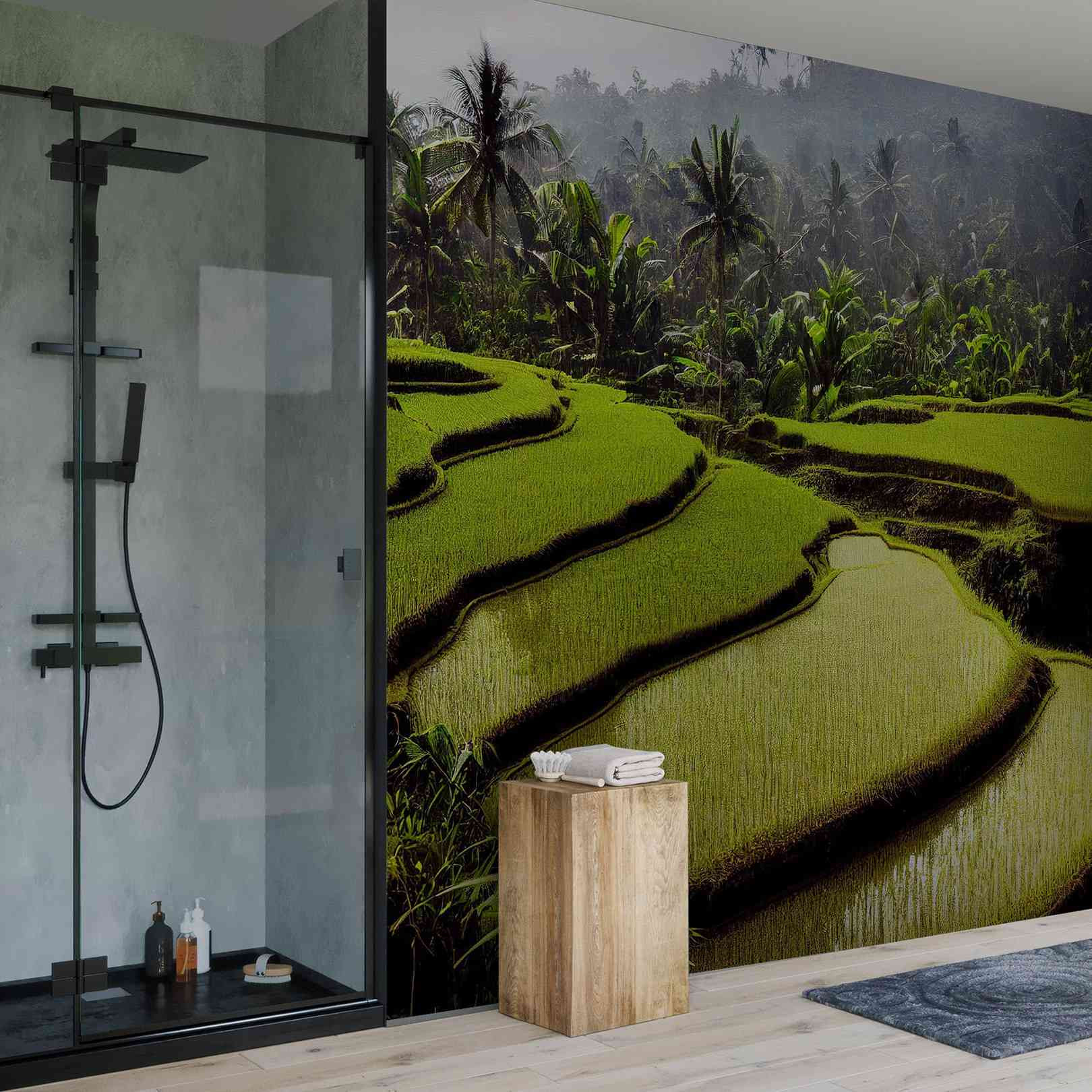 Panoramic Wallpaper Rice...
