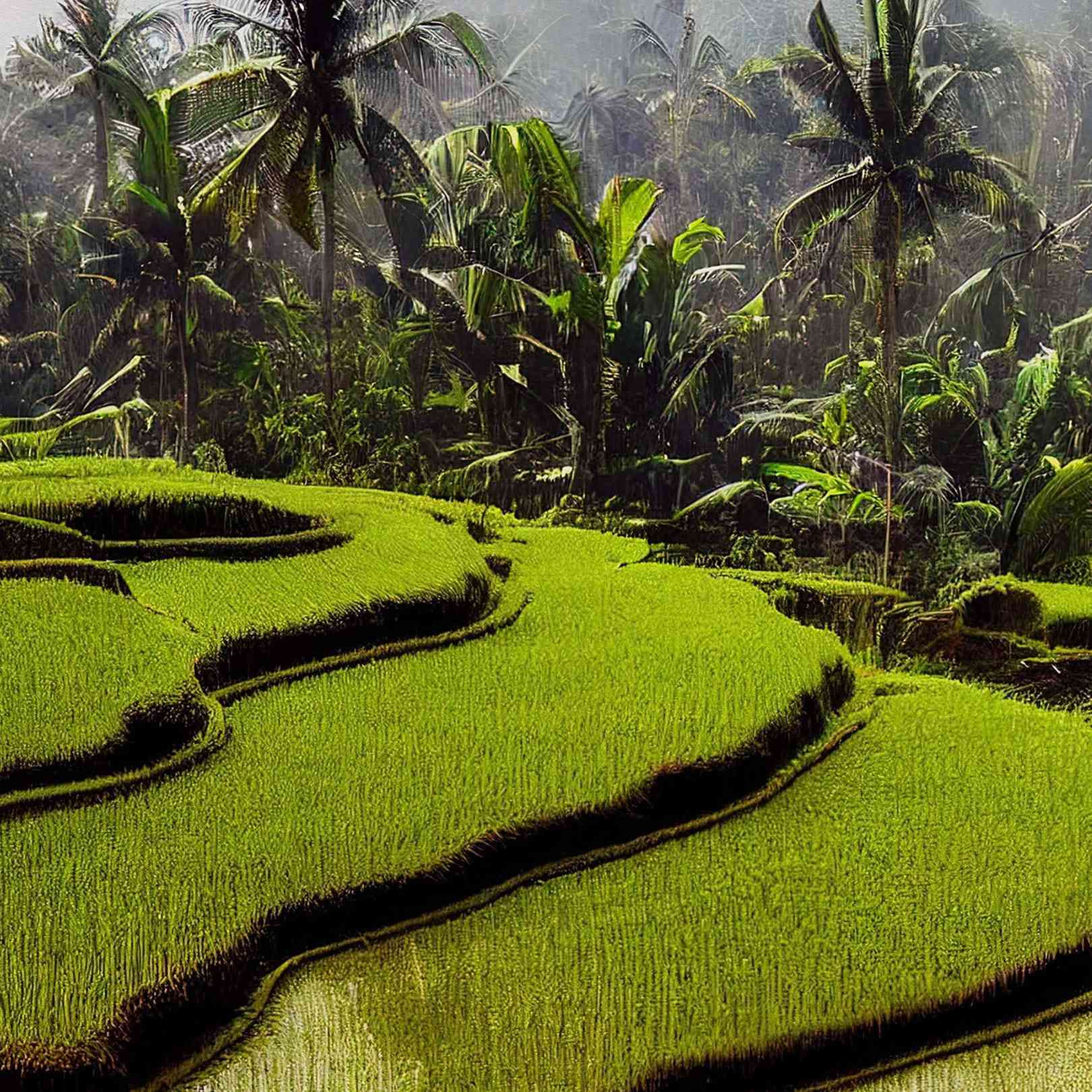 Panoramic Wallpaper Rice...