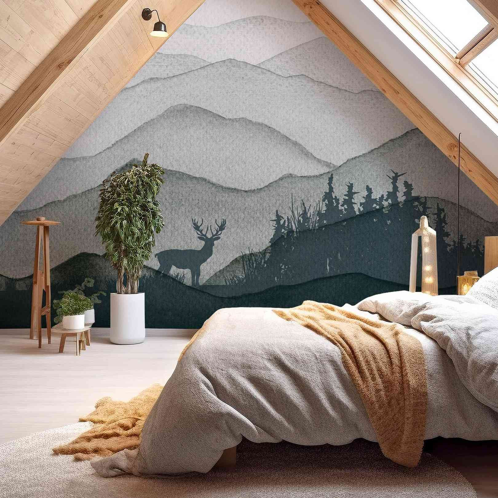 Panoramic Wallpaper Le cerf
