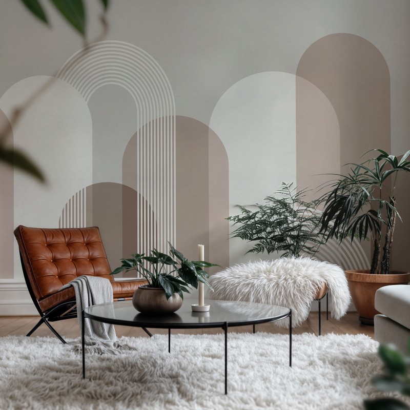 Papier Peint Panoramique Géométrique | WallDreamer